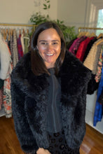 Load image into Gallery viewer, Short Black Fur Jacket
