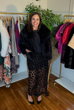 Load image into Gallery viewer, Flower Sequin Maxi Skirt
