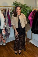 Load image into Gallery viewer, Flower Sequin Maxi Skirt
