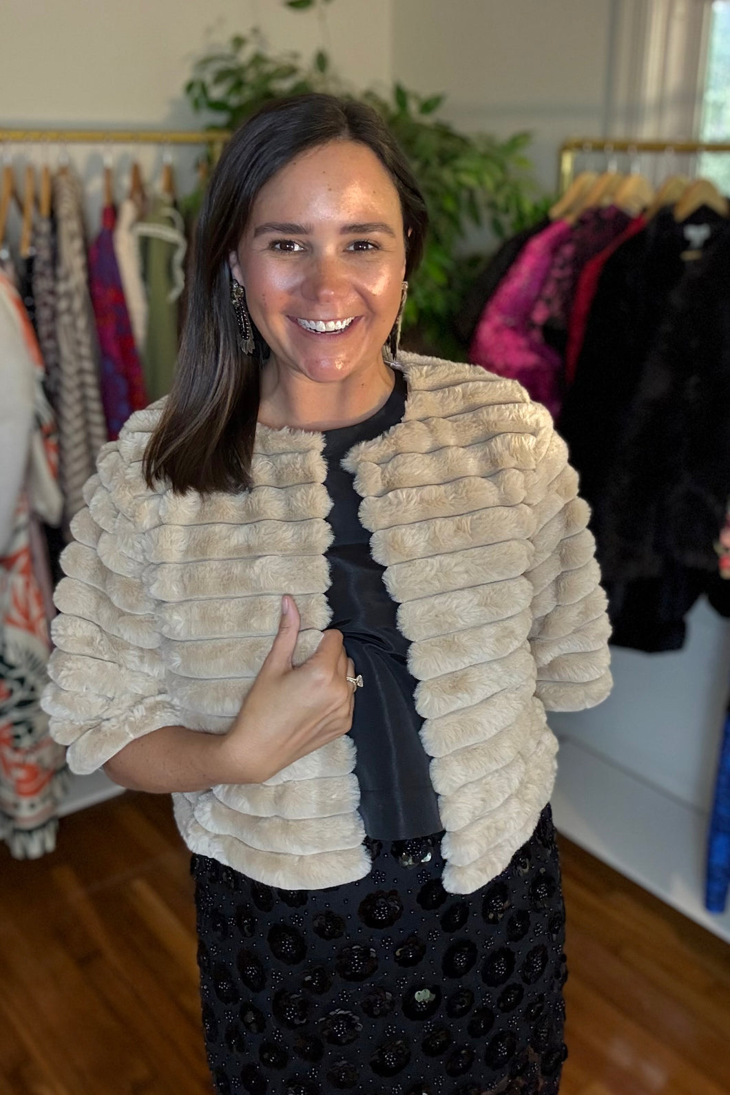 BEST SELLER - Camel Fur Cape