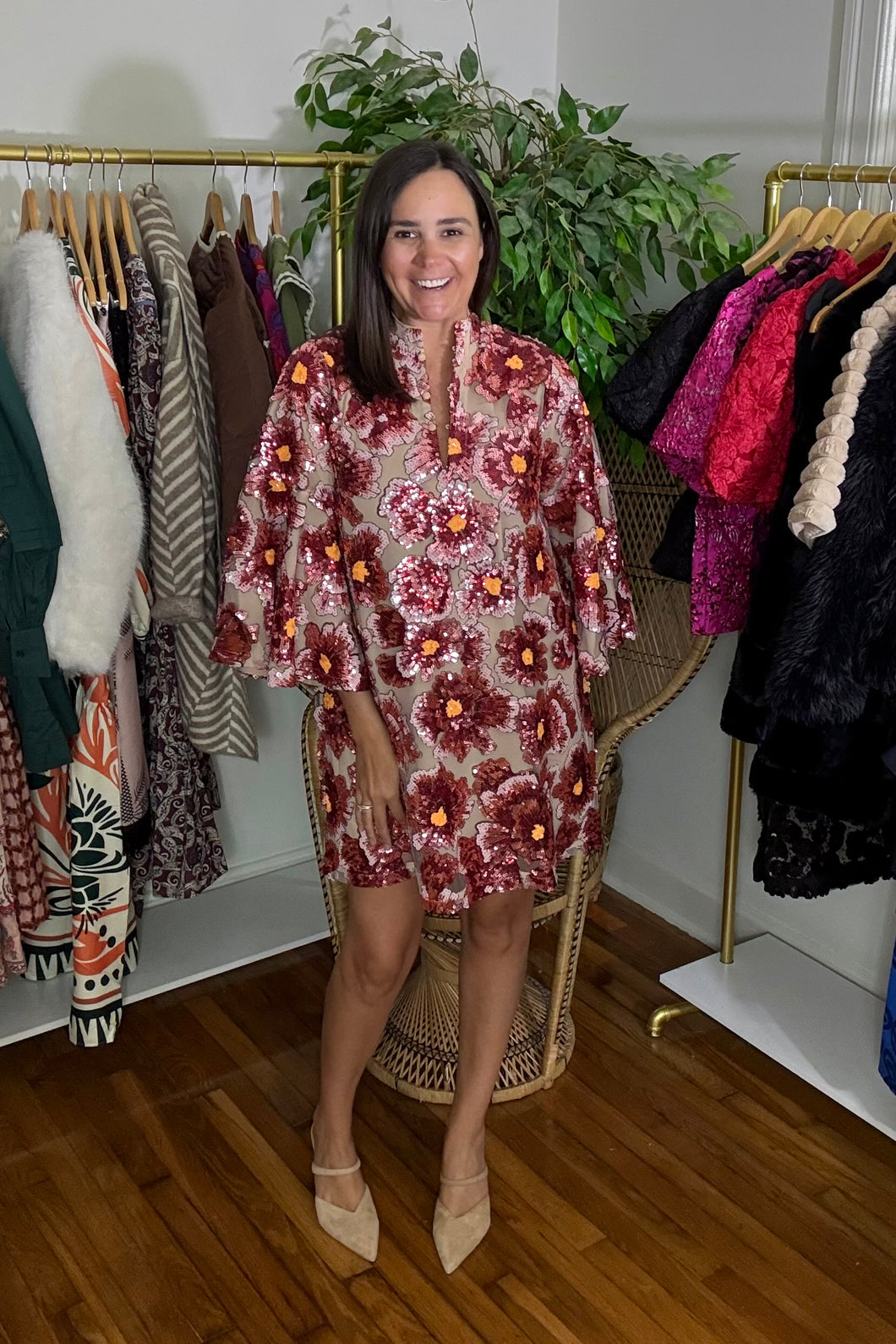 Holiday Sequined Mumu