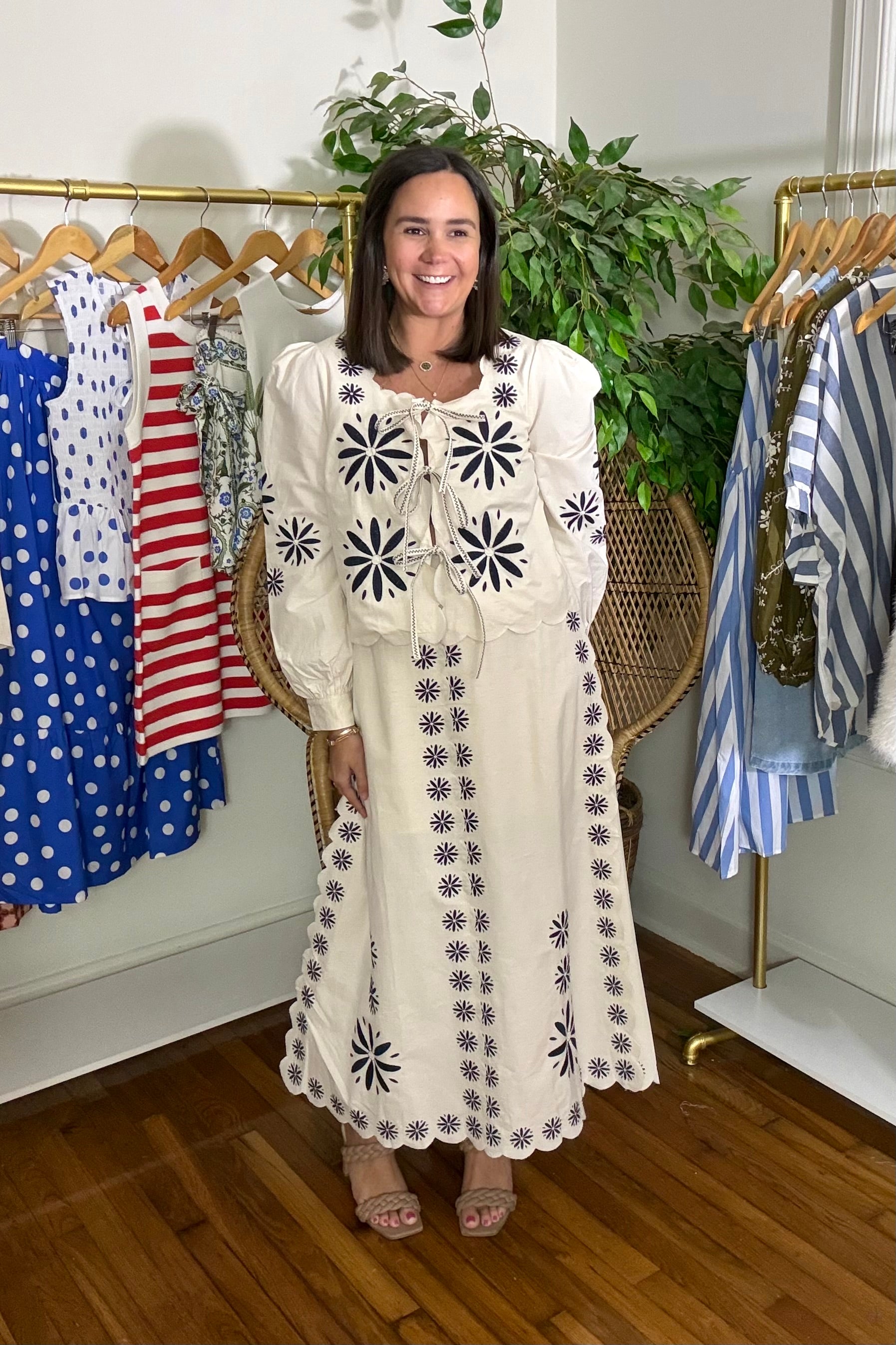Eyelet Skirt Set – Hampton Point