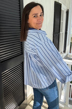 Load image into Gallery viewer, Blue Striped Button Down
