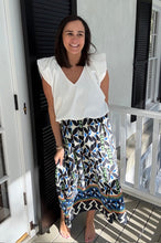 Load image into Gallery viewer, Cap Sleeve Bubble Hem Blouse
