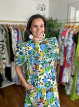 Load image into Gallery viewer, Scalloped Floral Mini Dress
