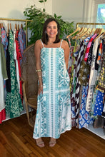 Load image into Gallery viewer, Seafoam Printed Maxi Dress
