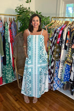 Load image into Gallery viewer, Seafoam Printed Maxi Dress
