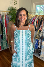 Load image into Gallery viewer, Seafoam Printed Maxi Dress

