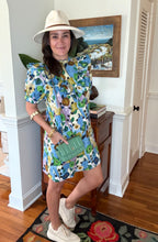 Load image into Gallery viewer, Scalloped Floral Mini Dress
