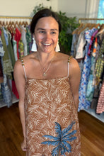 Load image into Gallery viewer, Palm Print Beaded Strap Maxi Dress
