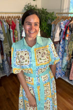 Load image into Gallery viewer, Beach Block Print Shirt Dress
