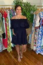 Load image into Gallery viewer, Navy Sairy Mini Dress
