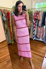 Load image into Gallery viewer, Pink and Red Crochet Cover Up
