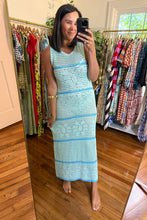 Load image into Gallery viewer, Blue on Blue Crochet Cover Up
