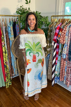 Load image into Gallery viewer, Tropical Watercolor Painted Maxi Dress
