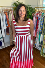 Load image into Gallery viewer, Striped Square Neck Maxi Dress
