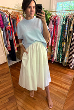 Load image into Gallery viewer, White Cotton Maxi Skirt
