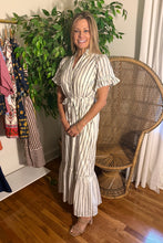 Load image into Gallery viewer, Kamara Striped Button Maxi Dress
