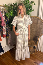 Load image into Gallery viewer, Kamara Striped Button Maxi Dress
