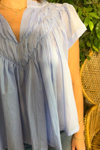 Load image into Gallery viewer, Flutter Sleeve Gathered Neck Blouse
