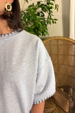 Load image into Gallery viewer, Blanket Stitch Short Sleeve Sweater
