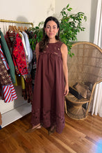 Load image into Gallery viewer, Embroidered Yoke Maxi Dress

