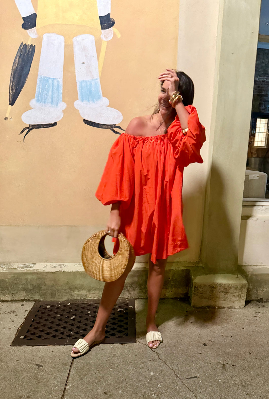 Off Shoulder Mini Dress