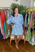 Load image into Gallery viewer, Eyelet Shirt Dress
