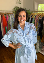 Load image into Gallery viewer, Eyelet Shirt Dress
