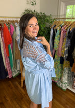 Load image into Gallery viewer, Eyelet Shirt Dress
