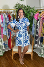 Load image into Gallery viewer, Block Pattern Mini Dress
