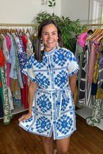Load image into Gallery viewer, Block Pattern Mini Dress
