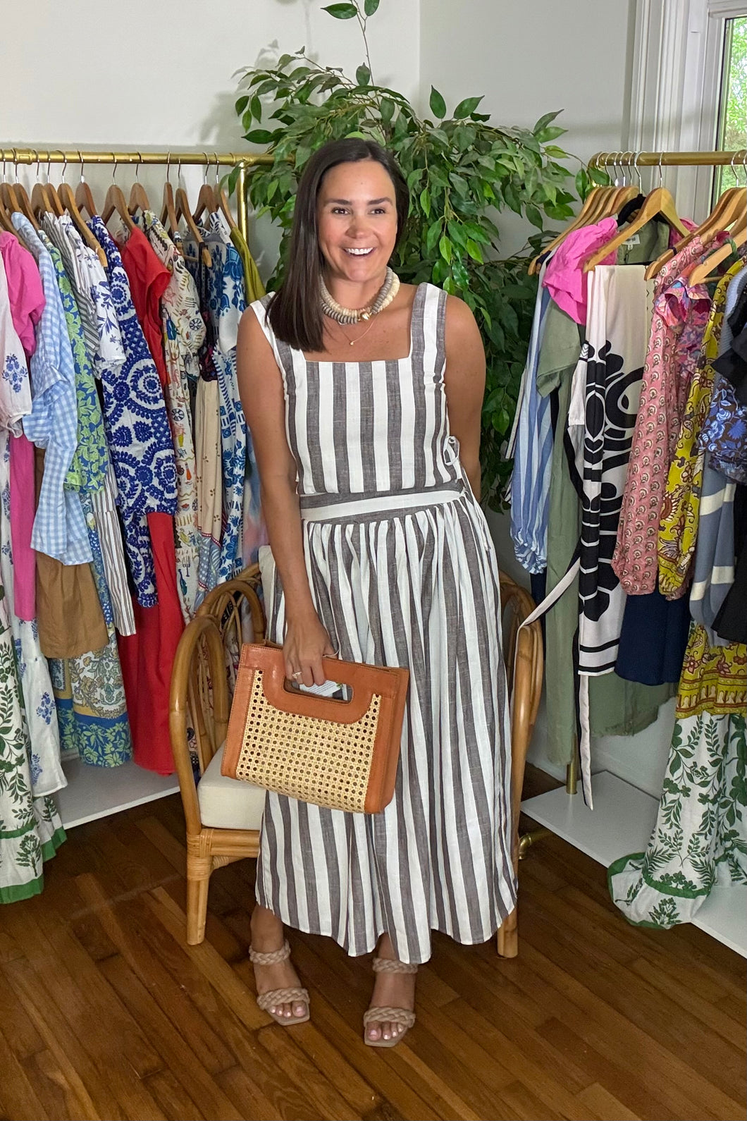 Striped Skirt Set