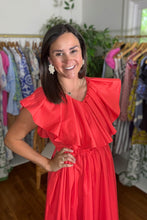 Load image into Gallery viewer, Double Flounce Maxi Dress
