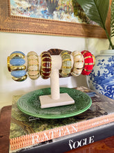 Load image into Gallery viewer, Red and Gold Statement Bangle

