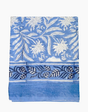Load image into Gallery viewer, &lt;p&gt;Block Print Indian Sarong. Blues and whites.&lt;/p&gt; &lt;p&gt;Worn as skirt or dress. Light weight cotton.&lt;/p&gt; &lt;p&gt;Sarongs are FINAL SALE.&lt;/p&gt;

