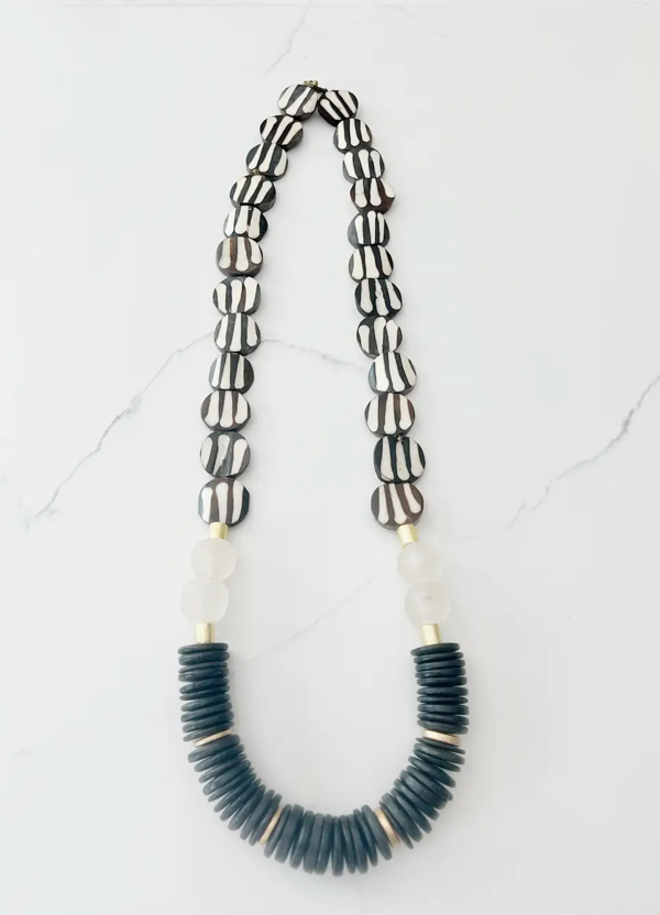 Black and Bone Necklace