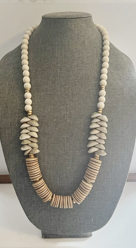 Coconut and Cowrie Shell Necklace