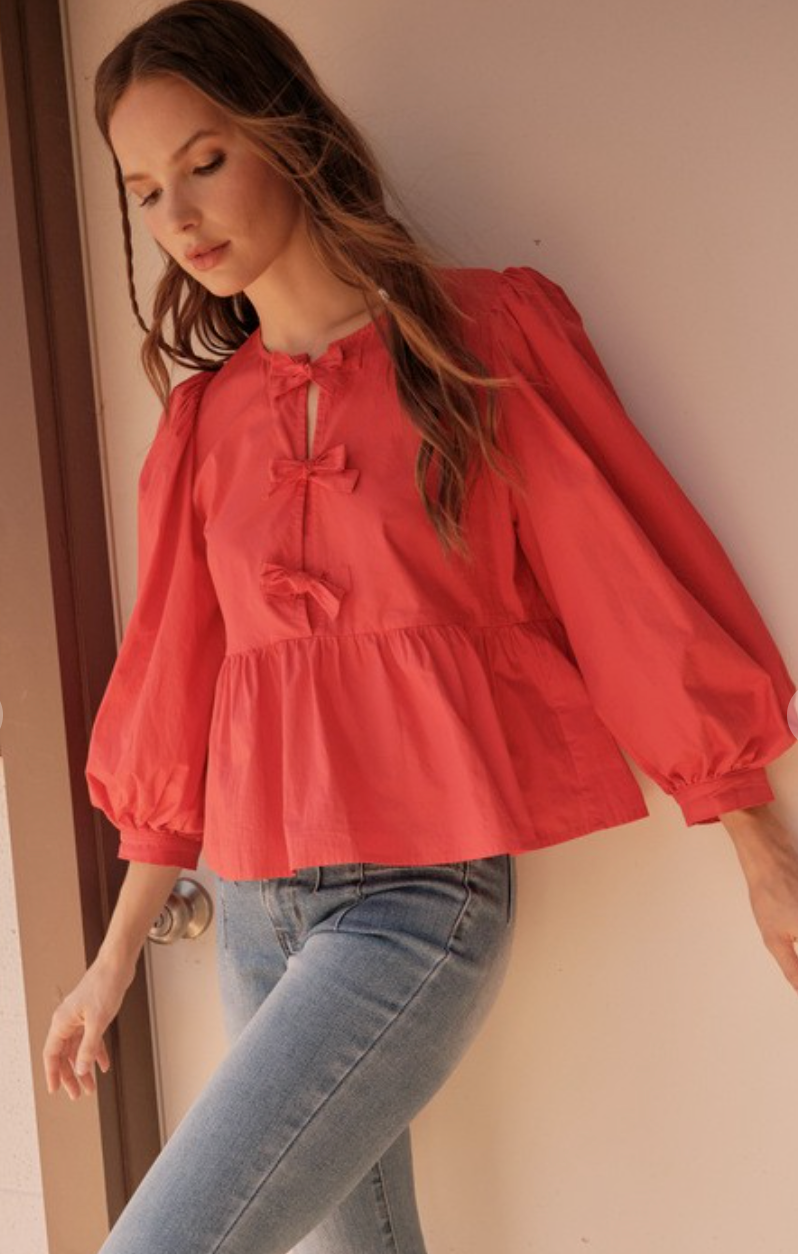 Front Tie Blouse