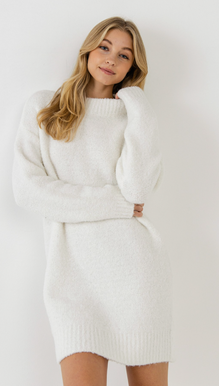 Long-Sleeved Sweater Dress