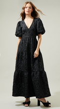 Load image into Gallery viewer, Arielle Jacquard Maxi Tiered Dress
