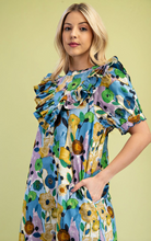 Load image into Gallery viewer, Scalloped Floral Mini Dress
