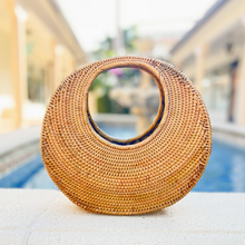 Load image into Gallery viewer, Moon Rattan Handbag
