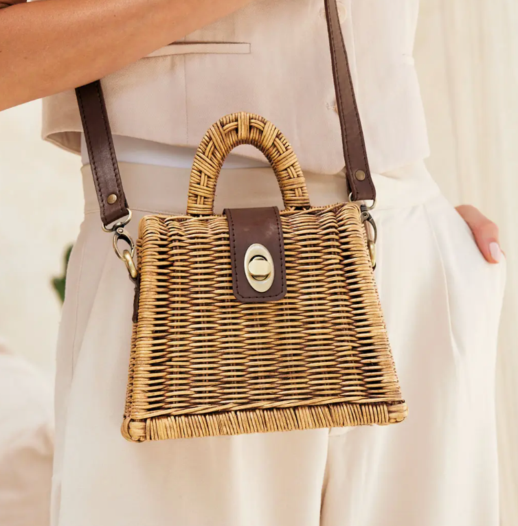 Petite Rattan Handbag