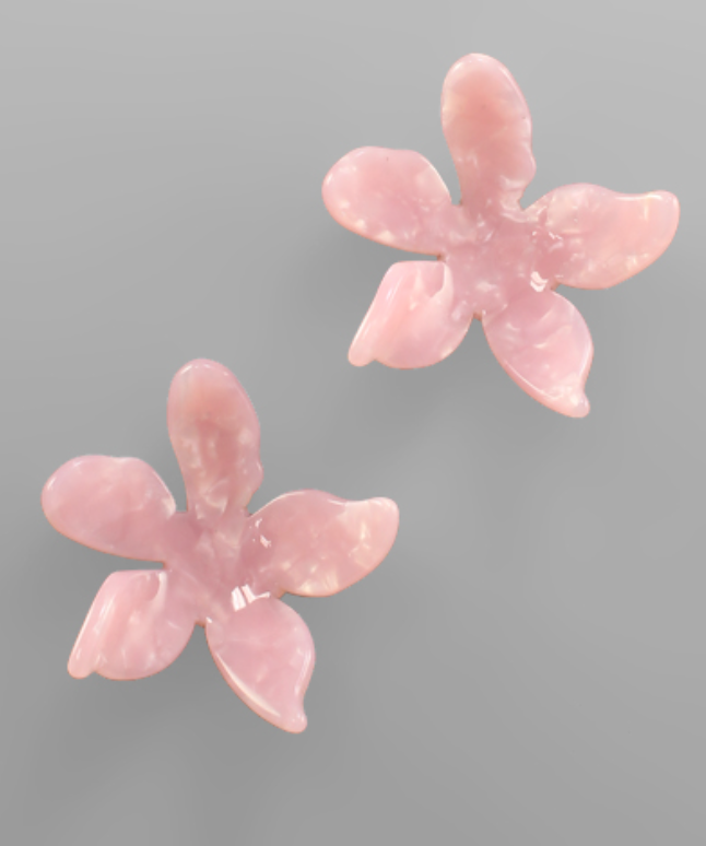 Acrylic Flower Earrings