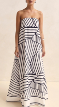 Load image into Gallery viewer, Strapless Geometric Maxi Dress
