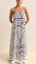 Load image into Gallery viewer, Strapless Geometric Maxi Dress
