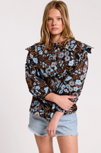 Load image into Gallery viewer, Peter Pan Fall Floral Blouse
