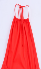 Load image into Gallery viewer, Red Linen Halter Dress
