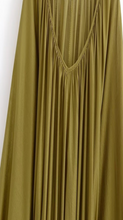 Load image into Gallery viewer, Olive Satin Maxi Dress
